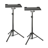 2x support de projecteur d'impulsions trépied support d'ordinateur portable conférence PA présentation